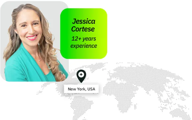 Managed meetings team leader, Jessica Cortese